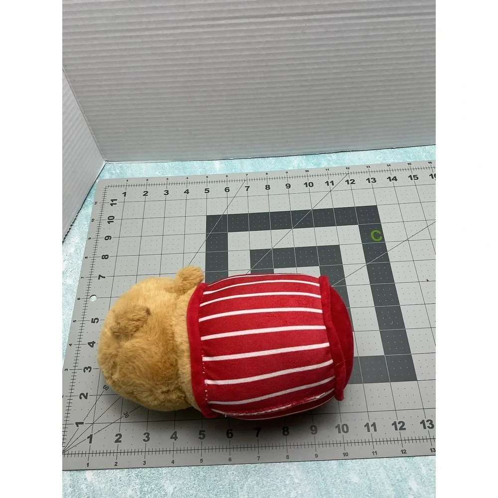 Plush Red Striped Popcorn‎ Bag Stuffed Animal